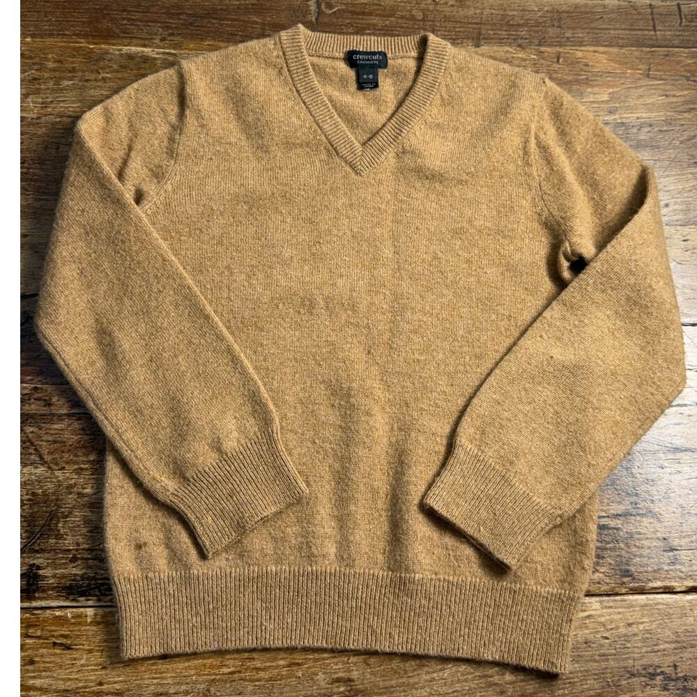 Crewcuts Boys Cashmere Camel sweater size 4-5
